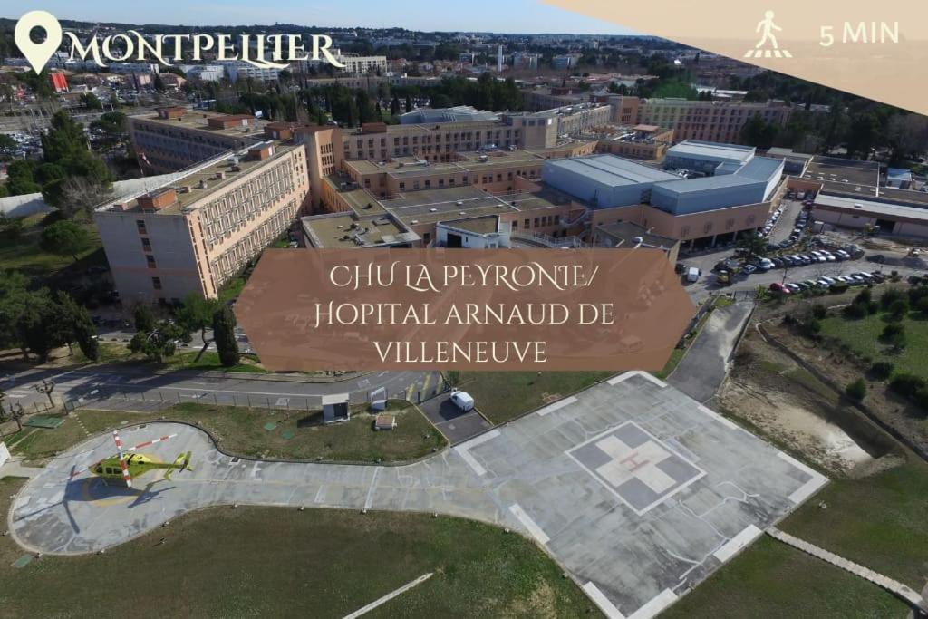 028- Chu Hopital, Appart 2Chambres, Parking, Tram モンペリエ エクステリア 写真